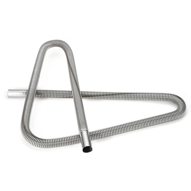 150/200cm Air Parking Heater Exhaust Pipe For Diesel Heater with 2 Clamps  Stainless Steel Fuel