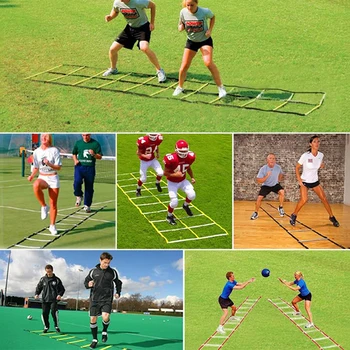 

Nylon Straps Training Ladders Agility Speed Ladder Stairs Agile Staircase for Fitness Soccer Football Speed Ladder Equipment