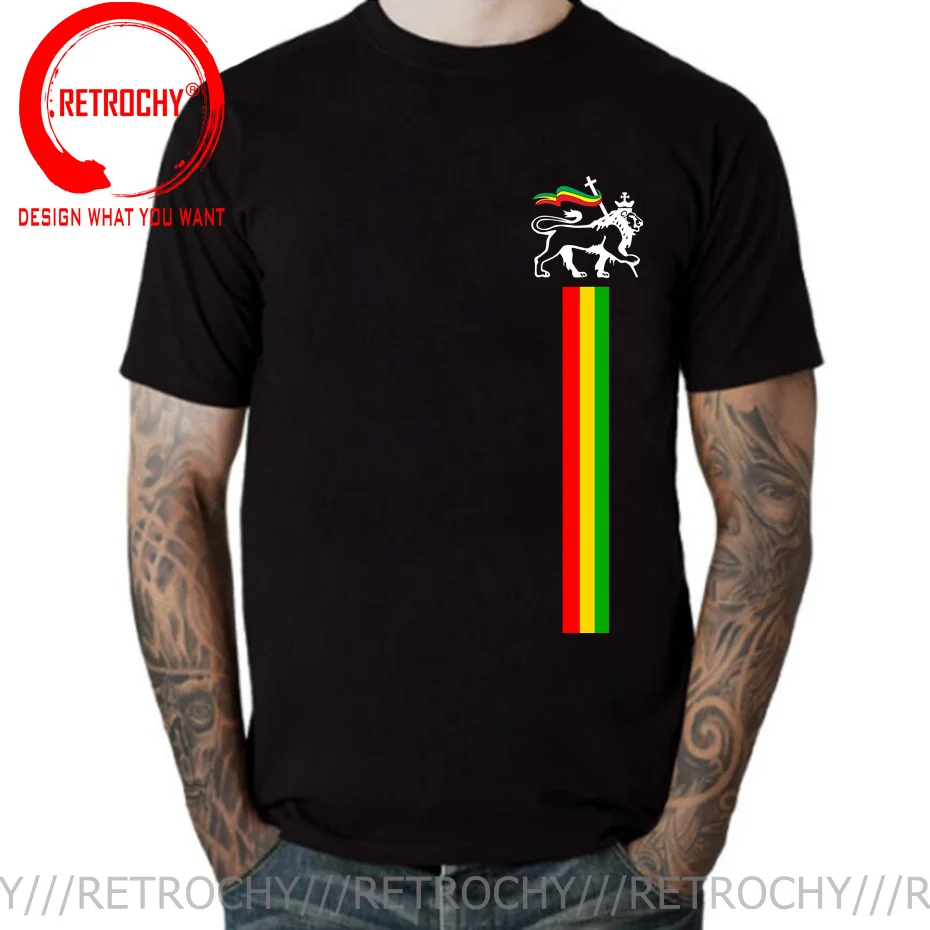 Fashion Lion Of Judah T Shirt Uomo Fantastico Bob Marley Reggae Music Rastafari Rasta T Shirt Etiopia Zion Lion King Tee Abbigliamento