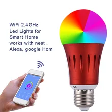 Светодиодная лампа Timethinker Wifi умная лампа с регулируемой яркостью и голосовым пультом дистанционного управления для работы с Google Home Amazon Alexa ...(China)