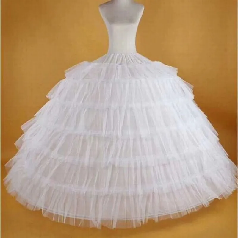 Saia de Argola para o Casamento Tule e 6 Saia Feminina Adulta Petticoat Crinoline Birdcage Cosplay Longo Underskirt Doce Tutu 6 Camadas 3 longo underskirt doce tutu 6 camadas tule