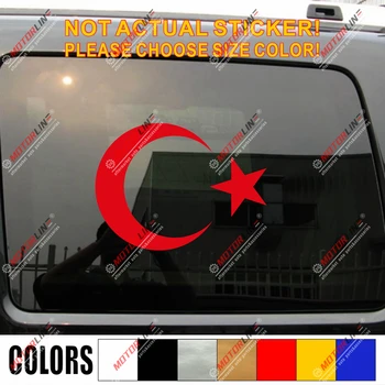 

Flag of Turkey Decal Sticker Car Vinyl pick size color no bkgrd Turkish b