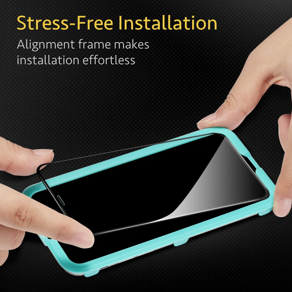 (2 упаковки) для iPhone 11 Pro Max защита экрана 3D Премиум Закаленное стекло твердость 9H с