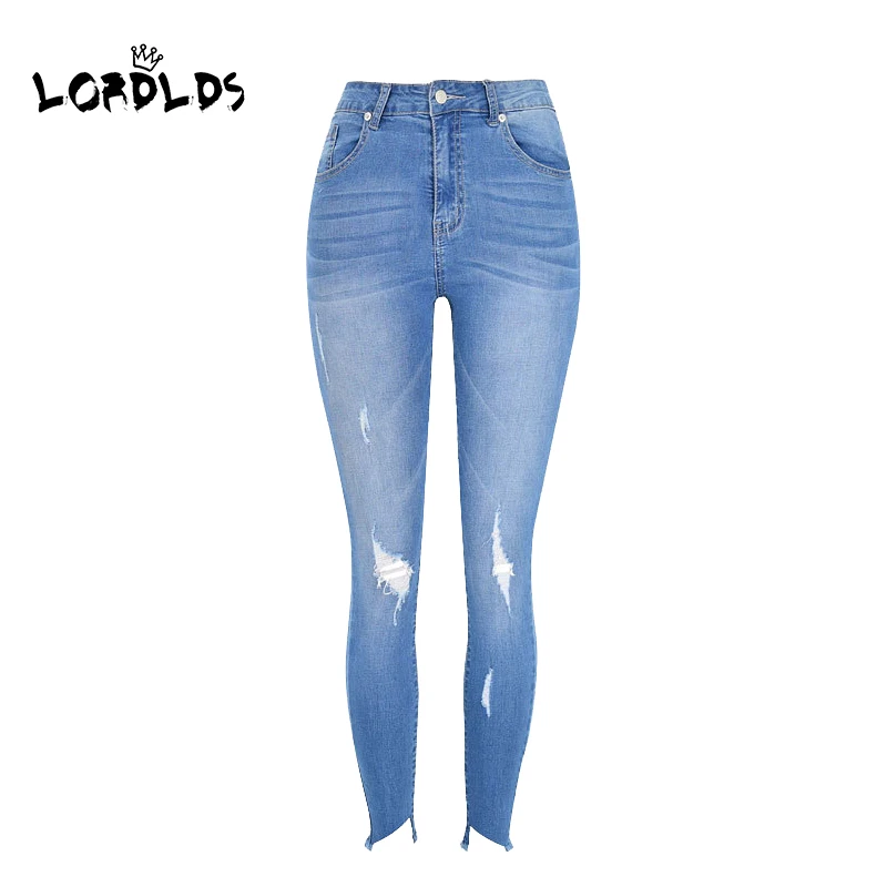 skinny ripped jeans womens