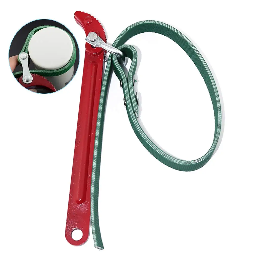 

Многоцелевой картридж фильтра канистра ременной ремень гаечный ключ, 19,7 (500 мм) емкости Регулируемый ремешок и 8,46 мм (215 мм) стальная ручка