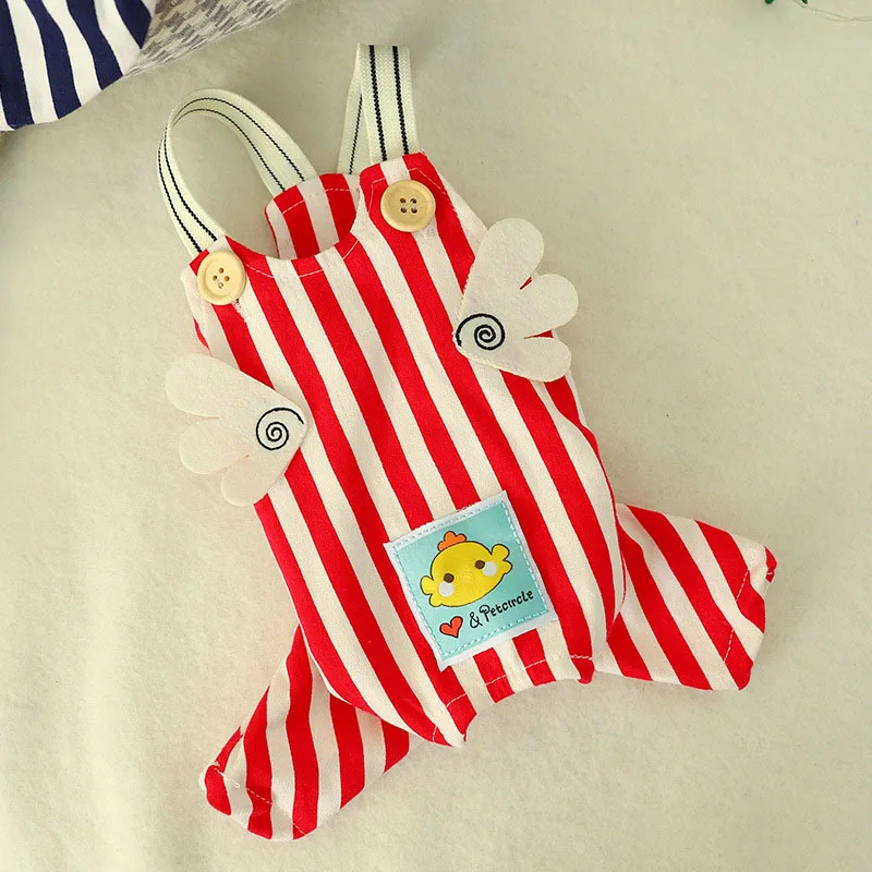 

Summer Stripe Cat Dog Jumpsuit for Small Dogs German Spitz Shih Tzu Overalls Cute Puppy Clothes Pet Shop Pug pijamas para perros