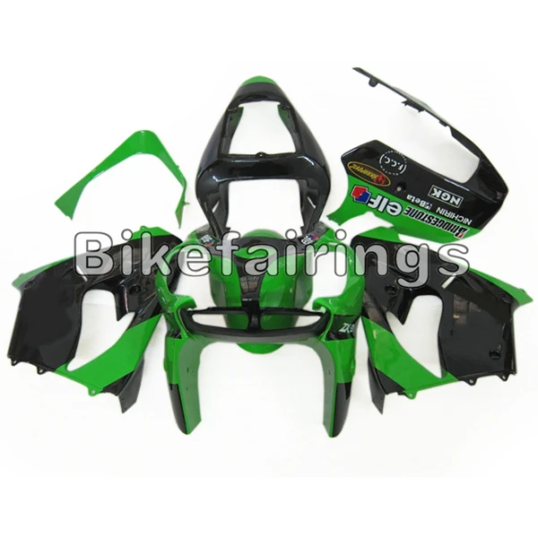 Зеленый черный велосипед крышки панелей для Kawasaki ZX-9R ZX 9R 2002 2003 zx9r 02 03 ABS пластик обтекатель комплект инъекций кузова - Цвет: As Picture Shown