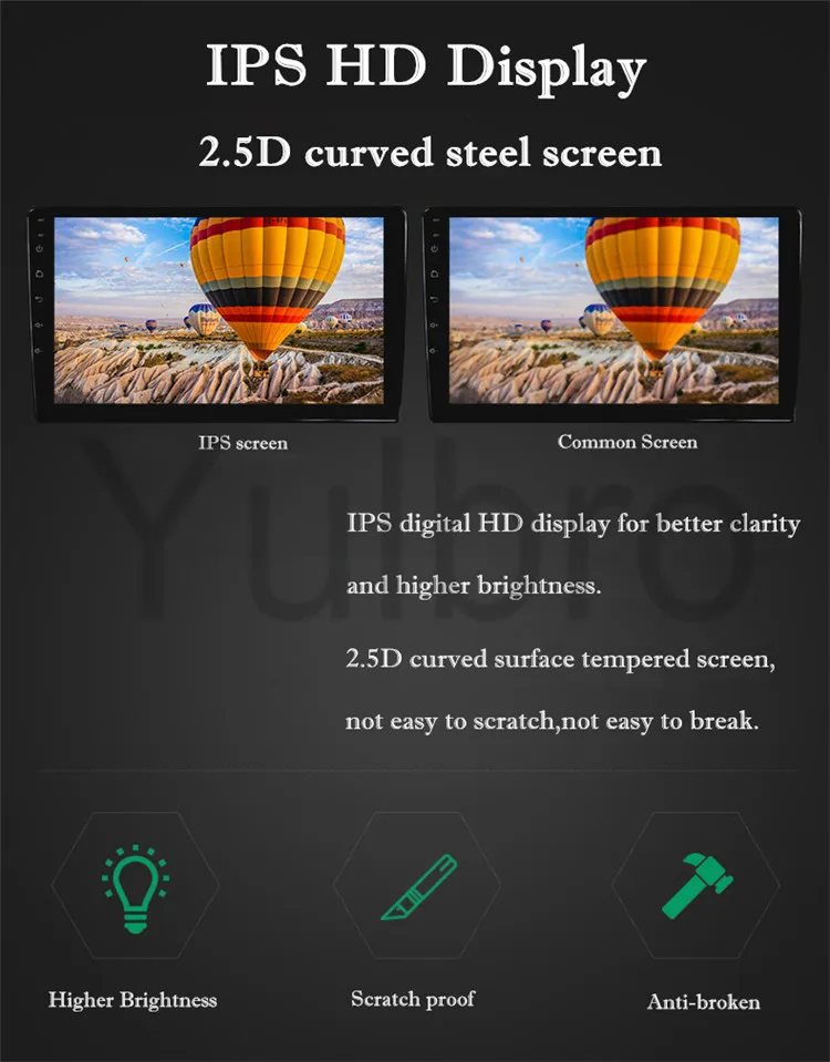 Sale Yulbro quad core android car dvd player for Honda Fit/Everus 2004 2005 2006 2007 car multimedia radio bluetooth gps navigation 12
