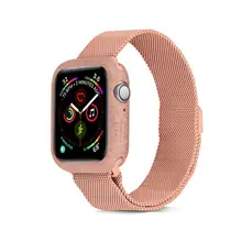 Чехол из ТПУ с конфетными элементами для apple watch 5, 4, 3, 2, 1, цветная Защитная крышка для iWatch 38, 42, 40, 44 мм, ультратонкая рамка, ремешок