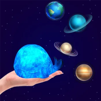 

NEWKBO Whale Animal Night Light 16 Colors Change 3D Night Lamp Light LED for Children Baby Bedroom Decor Gift 3D Print Light