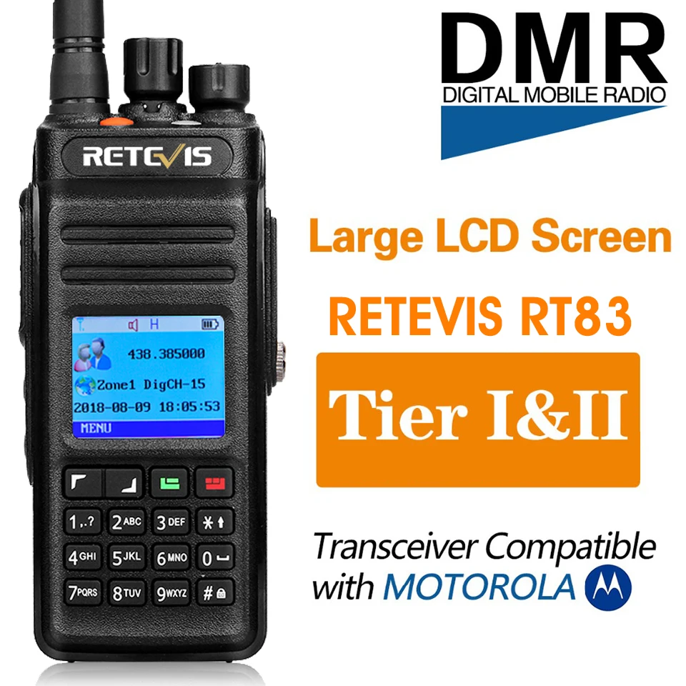 Retevis RT83 DMR цифровая рация(gps) IP67 водонепроницаемый пылезащитный UHF Ручной любительский Открытый двухстороннее радио+ программный кабель