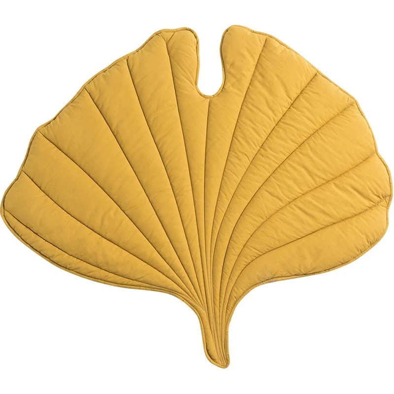 

Nordic Leaf Rug Soft Cotton Floor Mat Rugs Baby Kids Bedroom Nursery Decor Carpet Blanket Living Room Home Decoration