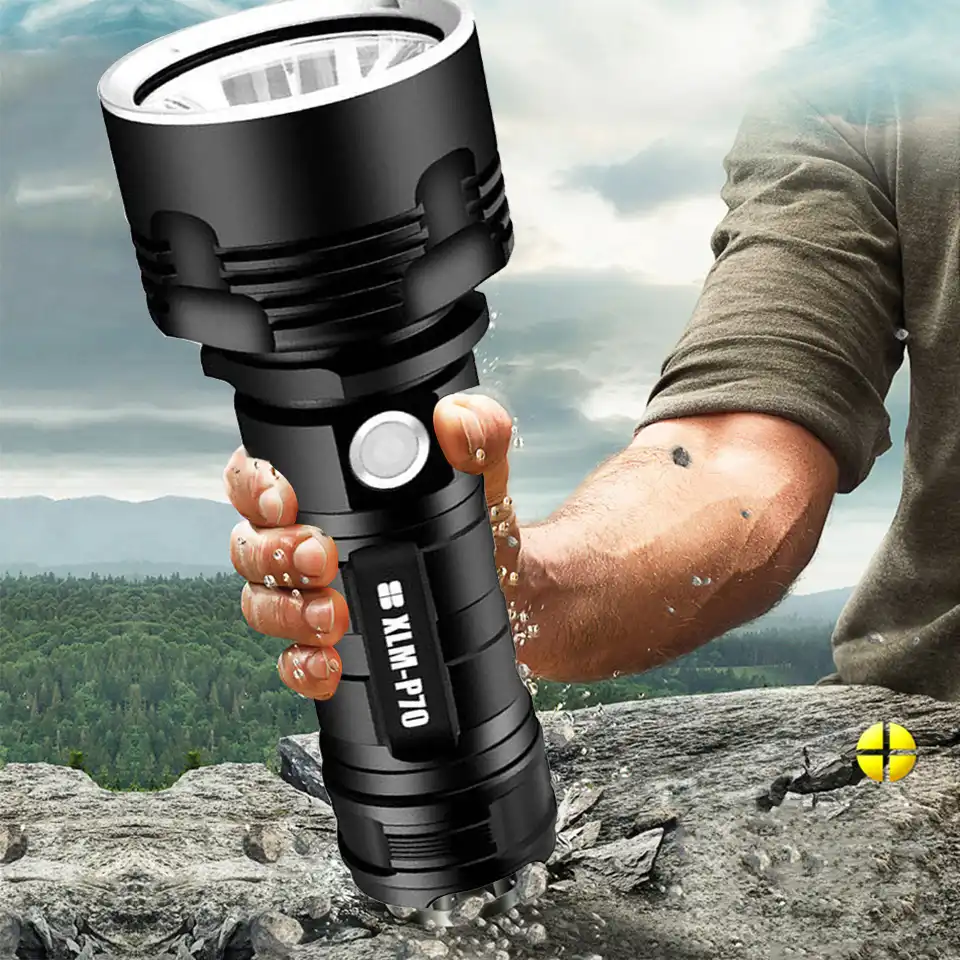 New Pattern Xhp90 Most Powerful Led Torch Led Flashlight Xhp70 Xhp50