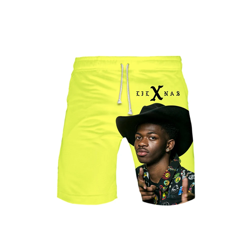 Lil Nas X Новые 3D карманные быстросохнущие шорты для плавания для мужчин одежда для плавания Мужской купальный костюм плавки летняя пляжная одежда для серфинга