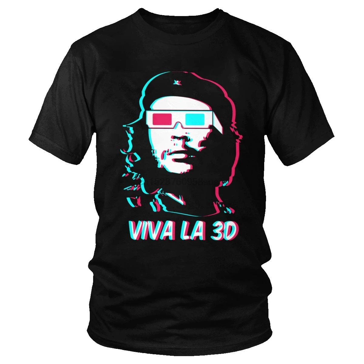Модная футболка Che Guevara классический дизайн хлопковая Футболка Glitch Art Мужская с