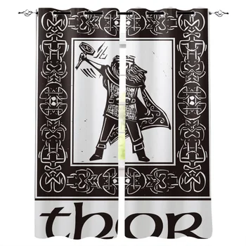 

Viking Warrior Window Curtains Living Room Curtain Home Decor