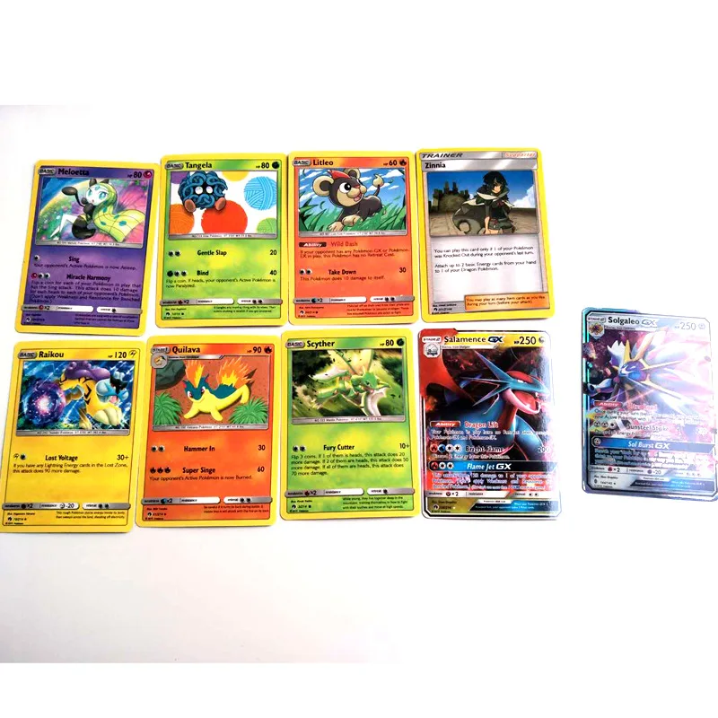9pcs 1 pack Pokemon карточная игра 9 108 324 шт Gx Ex Mega Cover Sun Moon Team Up ультра Призма карты подарок Детская игрушка TCG - Цвет: 9pcs 1 pack