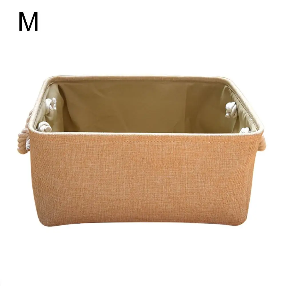 DIY Portable Desktop Storage Basket Sundries UnderwearToy Storage Box Cosmetic Book Organizer Stationery Container Laundry Baske