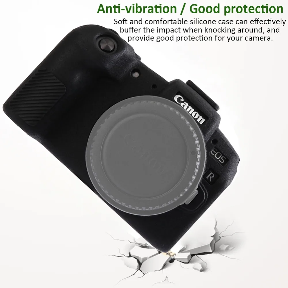Мягкий силиконовый резиновый чехол для Canon EOS RP цифровая камера Личи Текстура поверхности защитный корпус протектор