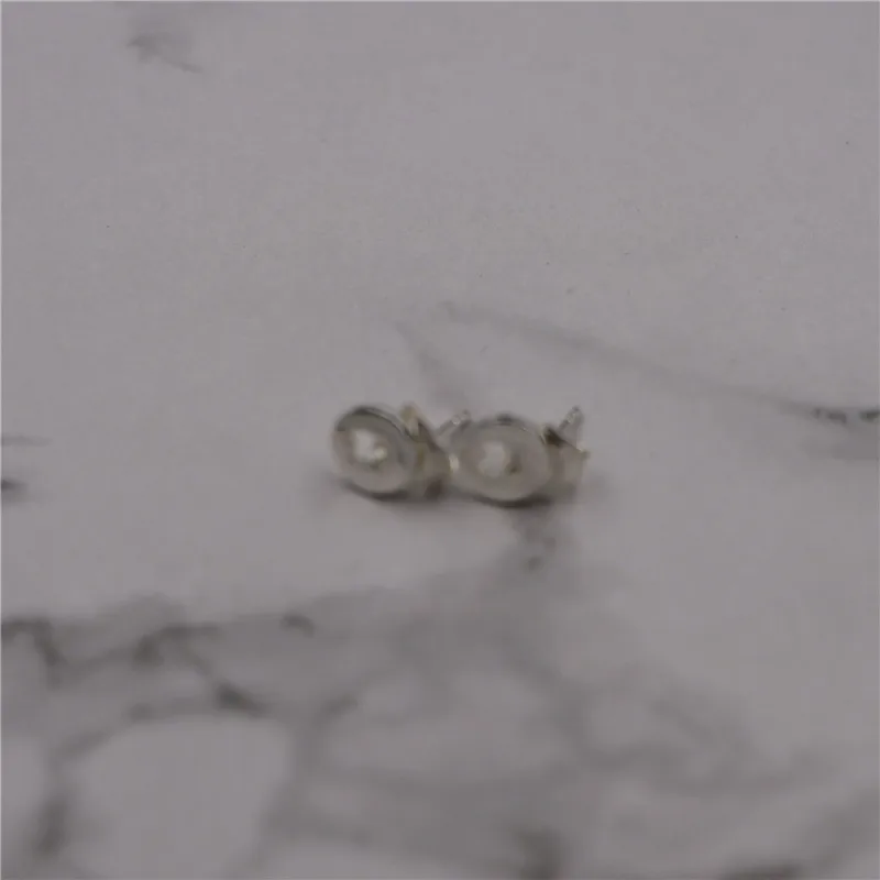 918593610 8mm Настоящее 925 пробы серебряные серьги-гвоздики для женщин pendientes mujer moda pendientes хорошее ювелирное изделие - Окраска металла: 918593610 8mm