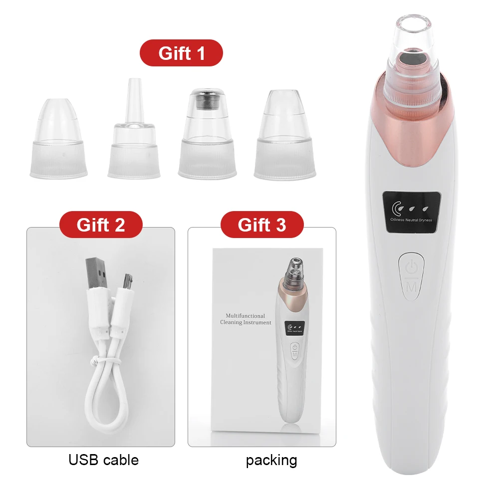 

Blackhead Remover Vacuum Pore Cleaner Face T Zone Acne Nose Oil Dirty Cleaner Deep Cleansing Skin Care Machine Dropshipping