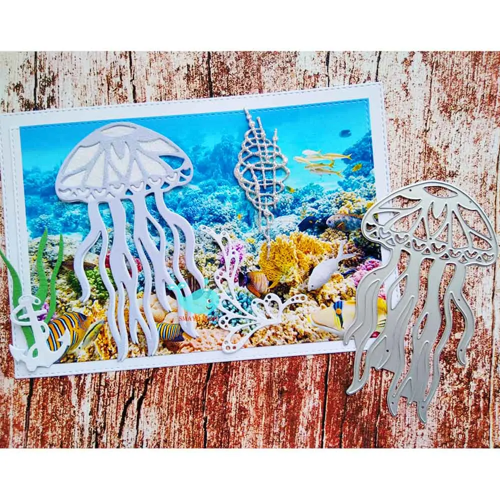 Jellyfish Metal Cutting Dies DIY Scrapbooking Photo Album Decorative Embossing 