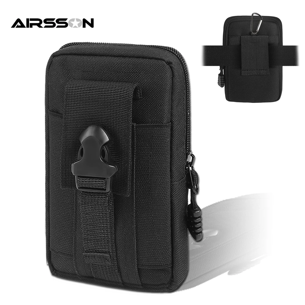 Molle Pouch EDC Pouch Tool Holder Phone Holder Camping Belt Purse Black