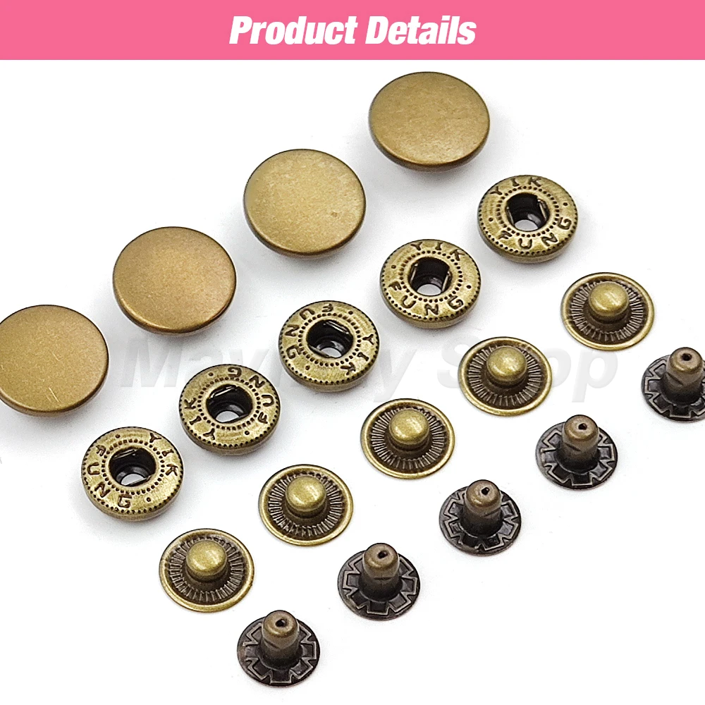 Snap Fasteners 150pcs Fabric Snaps And Fasteners Snap Canva Button Firm  Grip Metal Magnetic Design For Tarpaulin Awning Leather - AliExpress