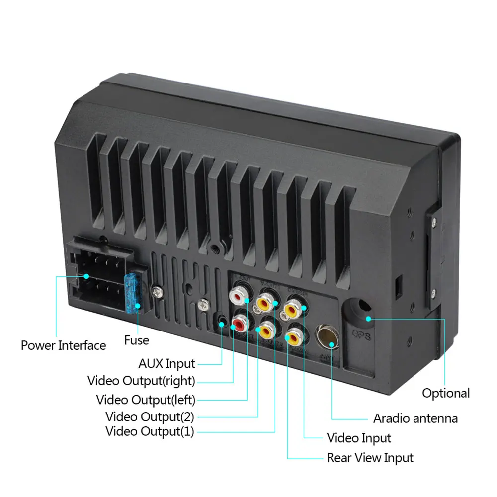 Vehemo автомобильный MP5 MP4 плеер Автомобильный 7 дюймов Автомобильный 2DIN Bluetooth/FM/USB/AUX/TF для 1080P стереосистемы Carplay дистанционное управление