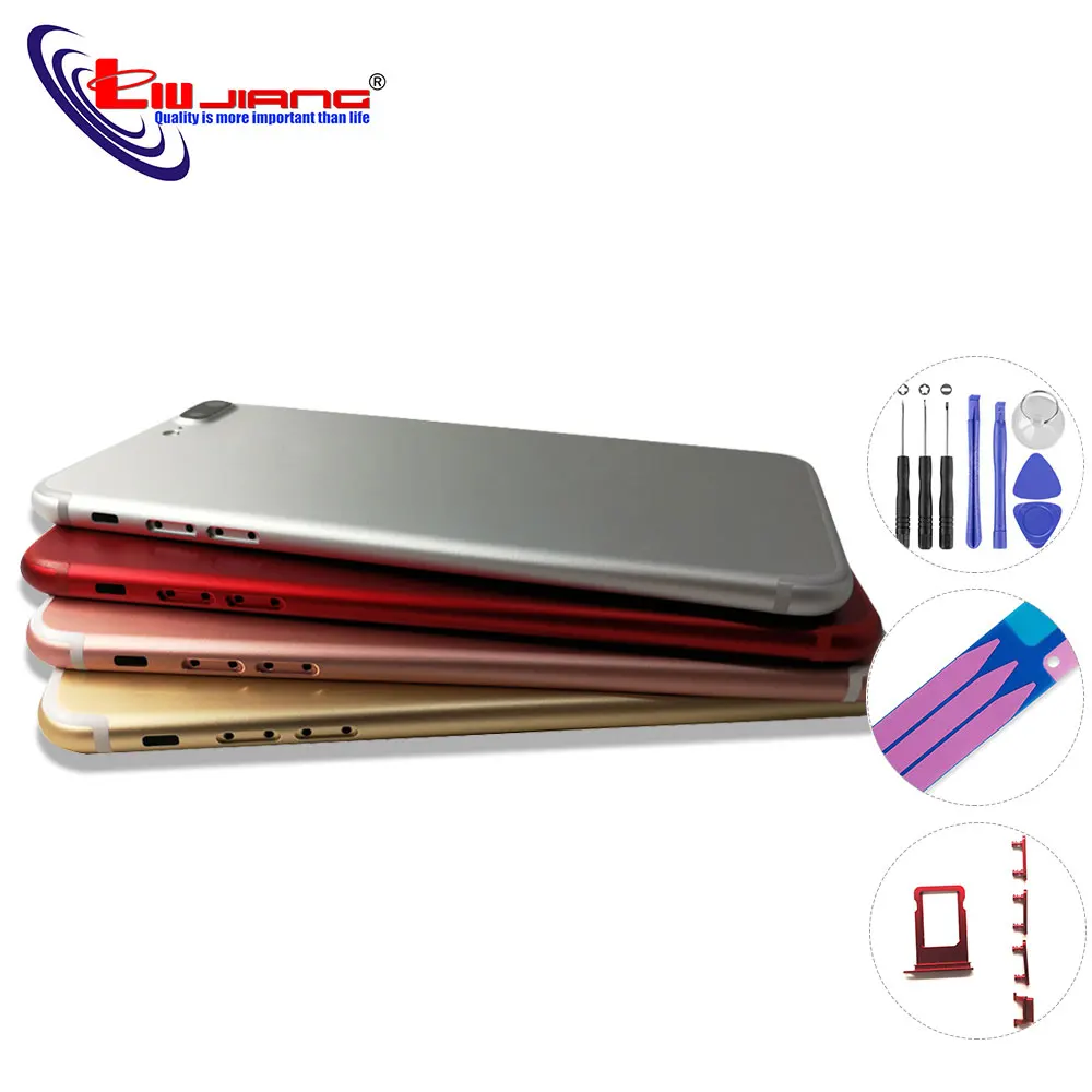 

Back Battery Cover For iPhone 6s 7 Plus Housing Battery Door Back Case Middle Frame Chassis Replacement repair parts