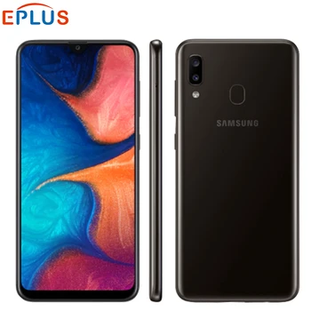 Перейти на Алиэкспресс и купить Оригинальный Новый samsung Galaxy A20 A205F-DS мобильный телефон 6,4 дюйм3 ГБ ОЗУ 32 Гб ПЗУ Exynos 7884 Восьмиядерный Android 9,0 мобильный телефон на две sim-карты