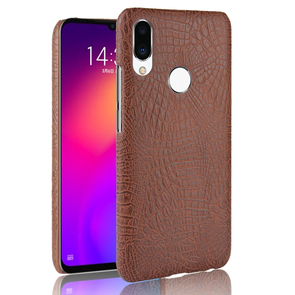 

50pcs For Meizu M9 Note Case Luxury Crocodile Snake Print Leather Hard PC Protective Cover For M9 Note Phone Case (A805)