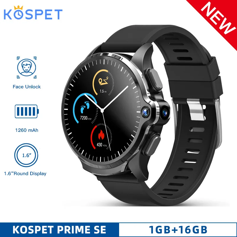 Смарт-часы KOSPET Prime SE мужские 1 + 16 гб 1260 мач 6 дюйма GPS Bluetooth | Электроника