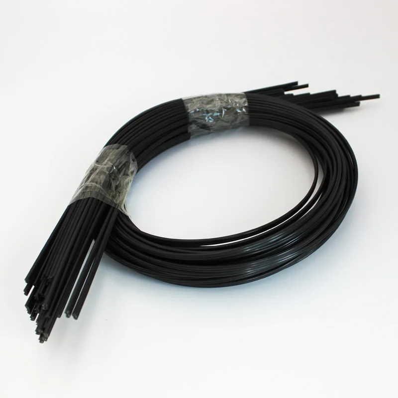 1 м длинные черные ABS/PE/PP пластиковые сварочные стержни электроды для сварщика горячего воздуха пистолет автомобильный бампер Ремонт Инструменты черные палочки пайки