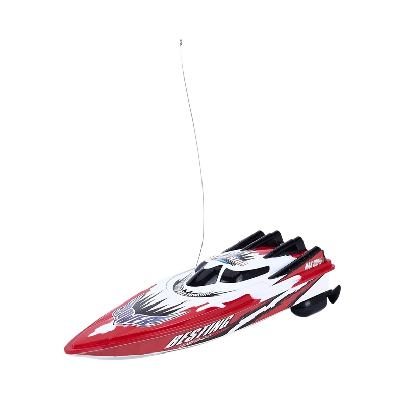 

RC Boat Radio Remote Control Twin Motor High Speed Boat RC Racing Toy Gift For Kids Eu plug Red
