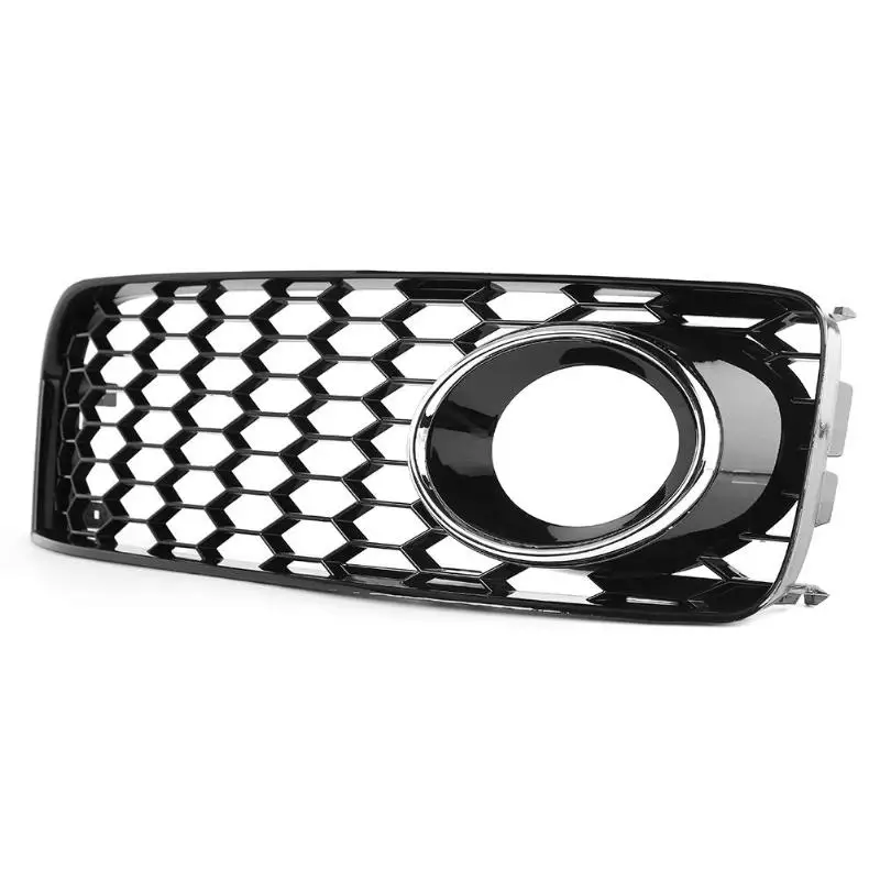 1 Pair Front Bumper Fog Light Mesh Grille Grills for Audi A5 S5 Coupe 08-12