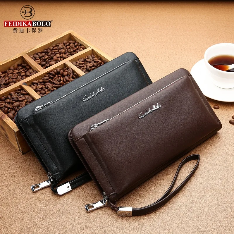

New Style Retro Fashion Men's Bag Verticle Men Clutch Bag Casual Wallet Clutch Bag Banknote Bag Handbag