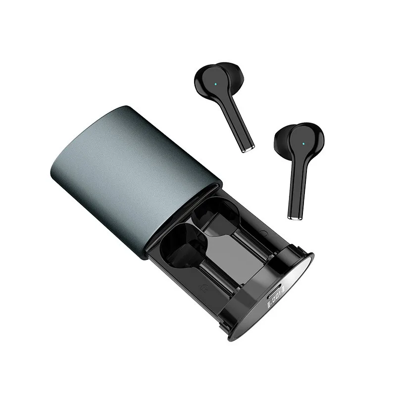 Waterproof IPX5 Wireless bluetooth 5.0 earphone automatic pairing stereo headset with pull-out digital display