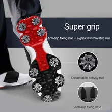 Обувь для гольфа мужская Водонепроницаемая дышащая нескользящая обувь шнурки для спортивной обуви спортивная обувь с шипами ASD88