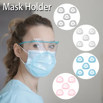 

3D Mask Bracket Mouth Mask Support Food Grade Silicone Breathing Assist Mask Inner Cushion Bracket Mask Holder Breathable Valve