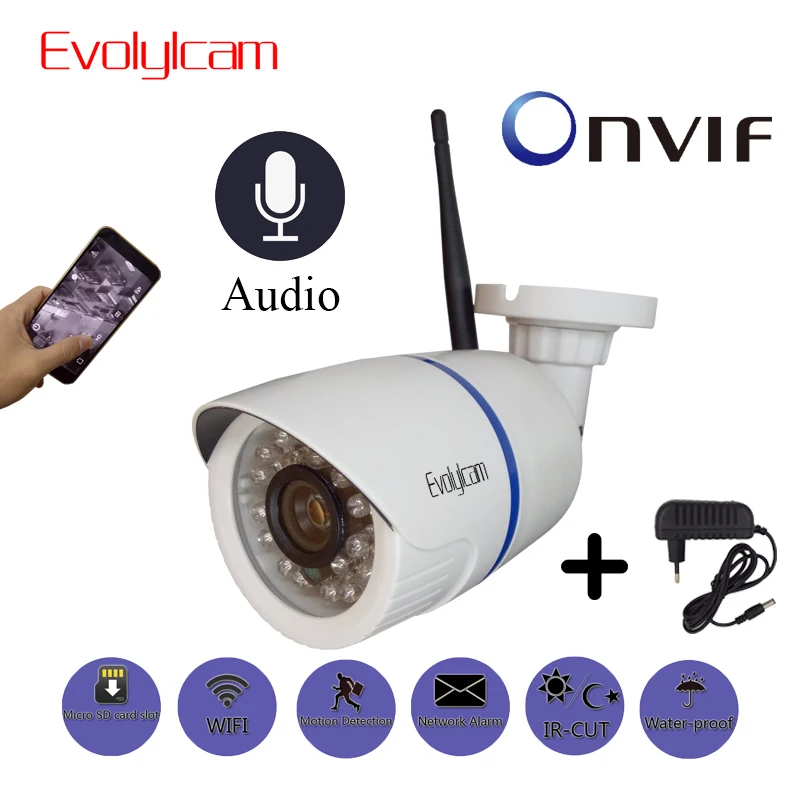 

Wireless Audio Sony Imx307 Sensor HD 1080P 2MP IP Camera H.265 WiFi Onvif Security CCTV Camera Night Vision Video Surveillance