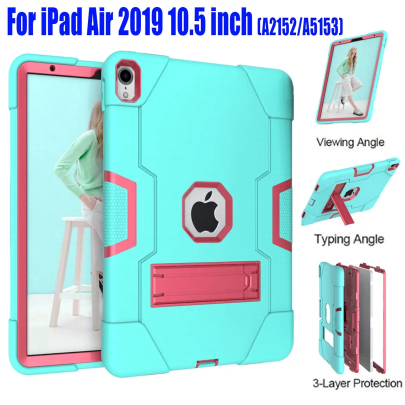 Сверхмощный силиконовый армированный чехол-подставка для iPad Air 10 5 2019 TPU + PC