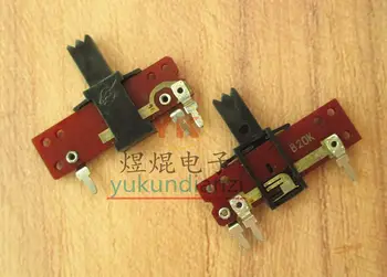 

Total length 30MM handle height 10MM 20K straight-in mono vertical straight slide potentiometer B20K sliding fader