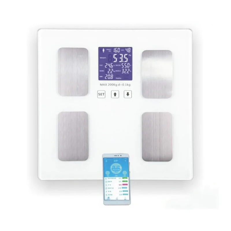 

Human Body BMI Scale Measuring Fat Electronic Scale Said Human Body Weight Scale Weighing 200KG Bathroom Scale Data Storage