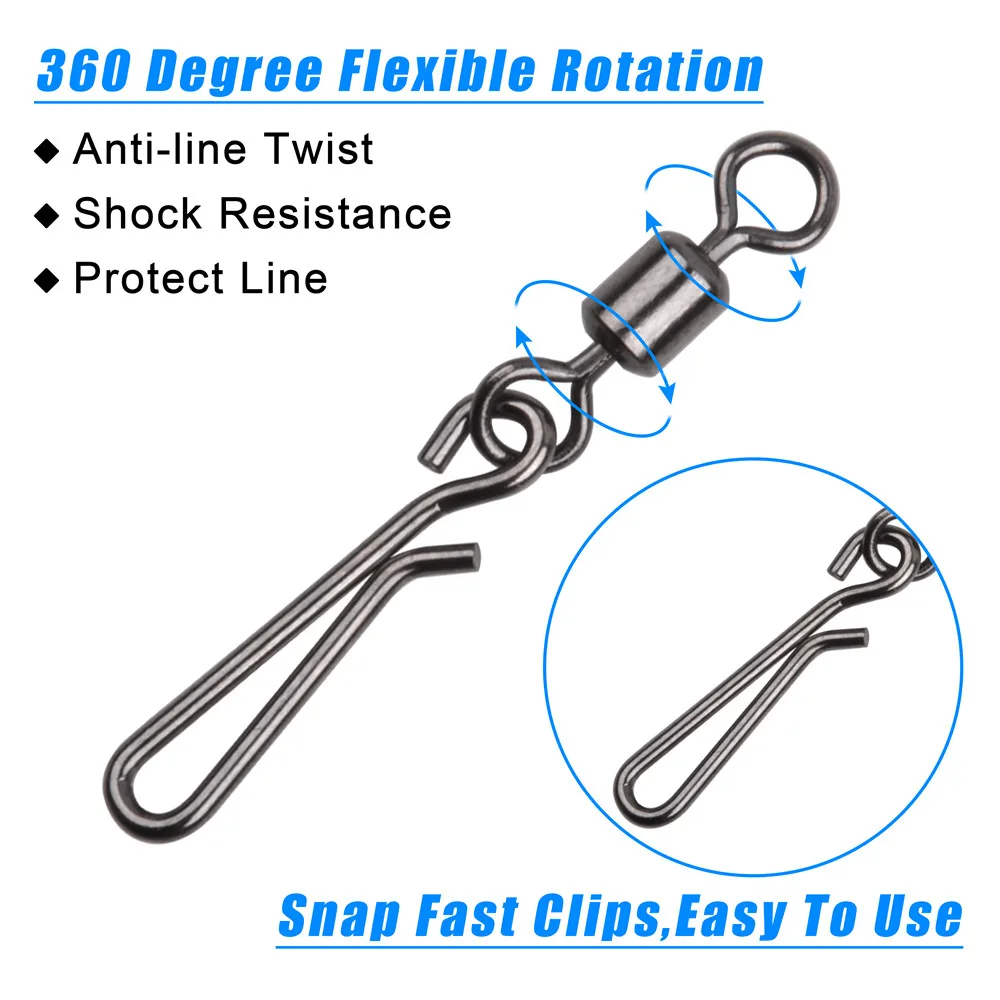 Flexible Fishing Line Connectors Wearable Wire Clip Fishing Line