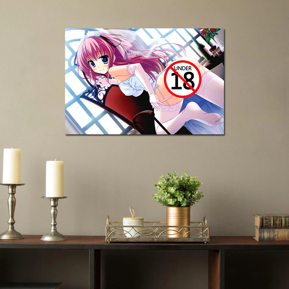 Lona komatsu nana beijo sexy anime cartazes estéticos moderno quarto da  família sala de estar arte posters fotos da parede impresso - AliExpress