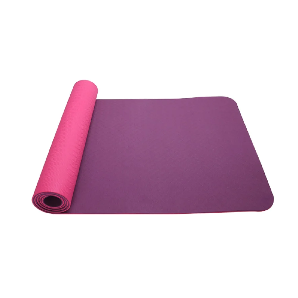 1830*610*8mm Double Color Yoga Mat Eco-Friendly TPE Material Anti-Slip Odorless Fitness Gym Home Tasteless Pad For Beginner