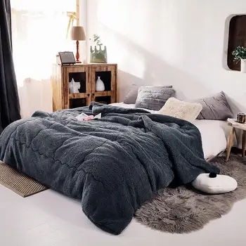

Three-layer double-sided lambskin home sleep blanket Thick warm fashion quilt brings good sleep and improves quality of life