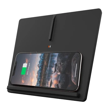 

Portable Fast Charging Thin Non Slip ABS Easy Install Pad Mat Qi Standard Car Wireless Charger Accessory Black For Tesla Model 3