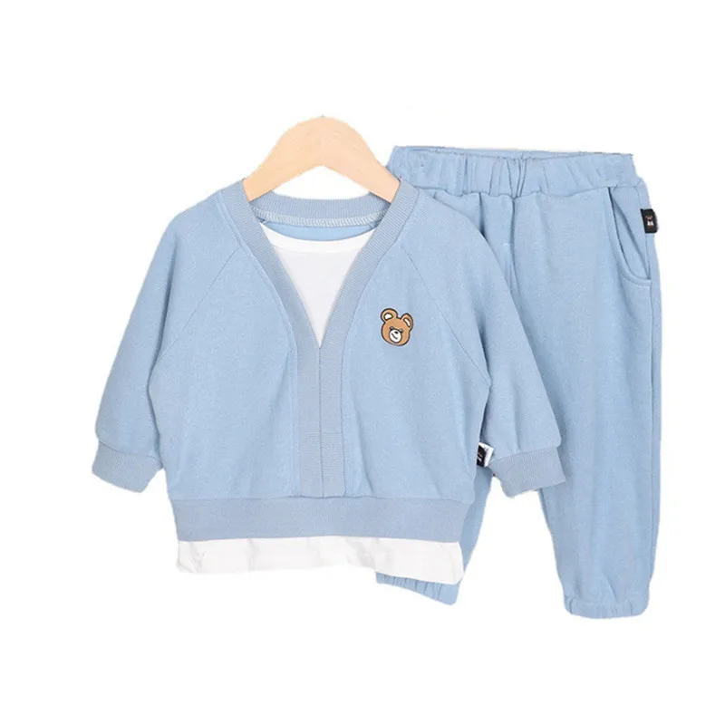

New Spring Autumn Baby Boys Girls Clothes Suit Children Fashion T-Shirt Pants 2Pcs/Sets Toddler Casual Costume Kids Tracksuits